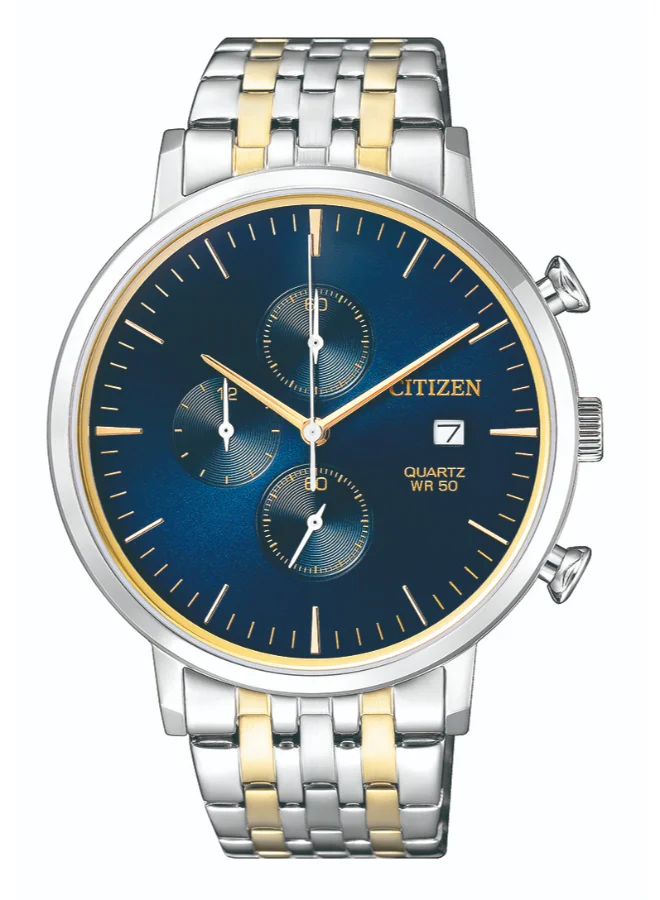 CITIZEN Men's Stainless Steel with Two-tone Gold Plating Quartz Chronograph Watch AN3614-54L - 41 mm