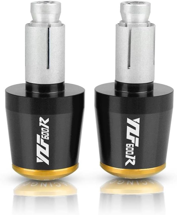 Gold CNC Aluminum Handle Bar Grip End Plugs For Yamaha YZF600R Motorcycle 1995 2008 - Image 2