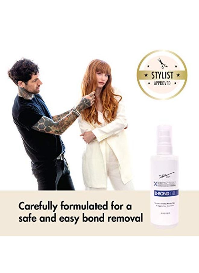 The Hair Shop مزيل جل D Bond من The Hair Shop، مزيل لاصق Keratin Glue Fusion Pre Bonded U-Tip لشعر Keratip الفائق أو العادي، الأفضل لغراء الكيراتين، والأشرطة اللاصقة والمشابك (زجاجة 4 أونصة)  - Image 4