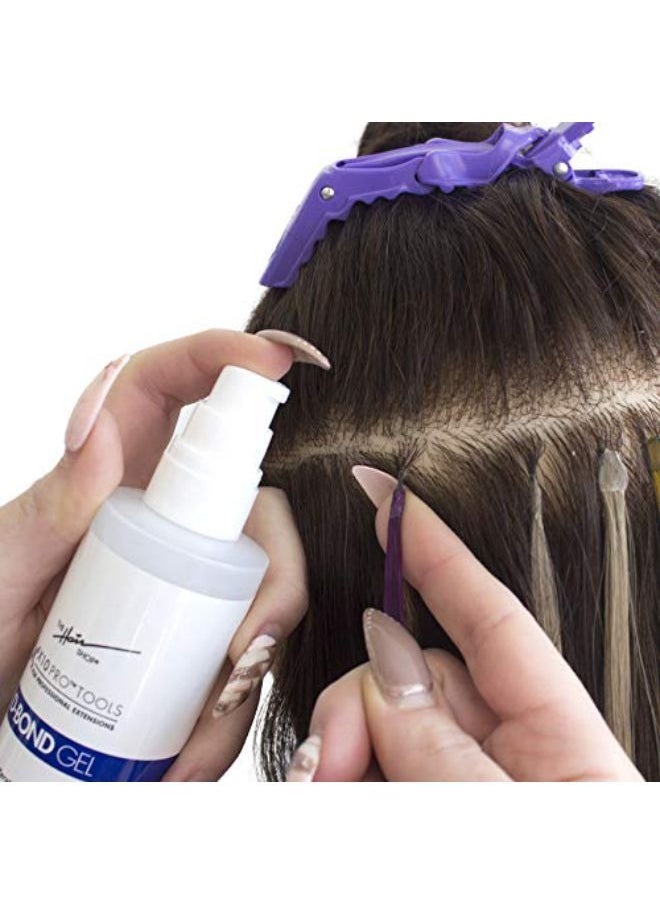 The Hair Shop مزيل جل D Bond من The Hair Shop، مزيل لاصق Keratin Glue Fusion Pre Bonded U-Tip لشعر Keratip الفائق أو العادي، الأفضل لغراء الكيراتين، والأشرطة اللاصقة والمشابك (زجاجة 4 أونصة)  - Image 3