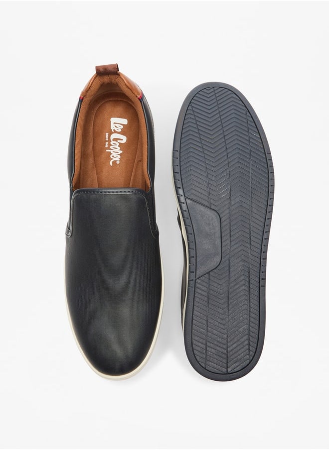 Lee Cooper Men's Solid Loafers with Pull Tabs  - Image 4