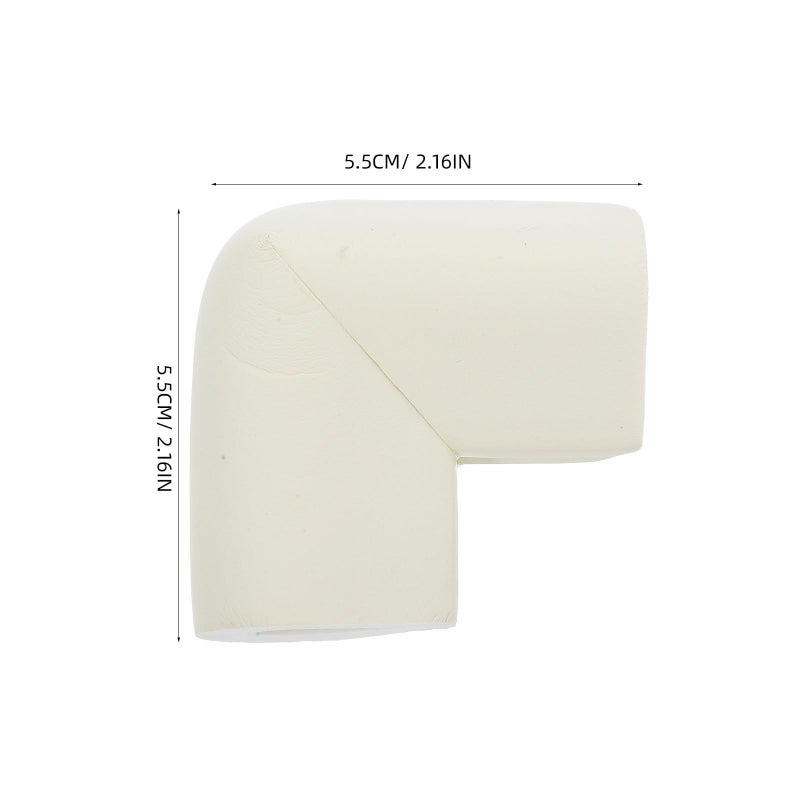 12 Pcs Foam Corner Protectors U Shaped Furniture Edge Guard Ivory White - Image 3