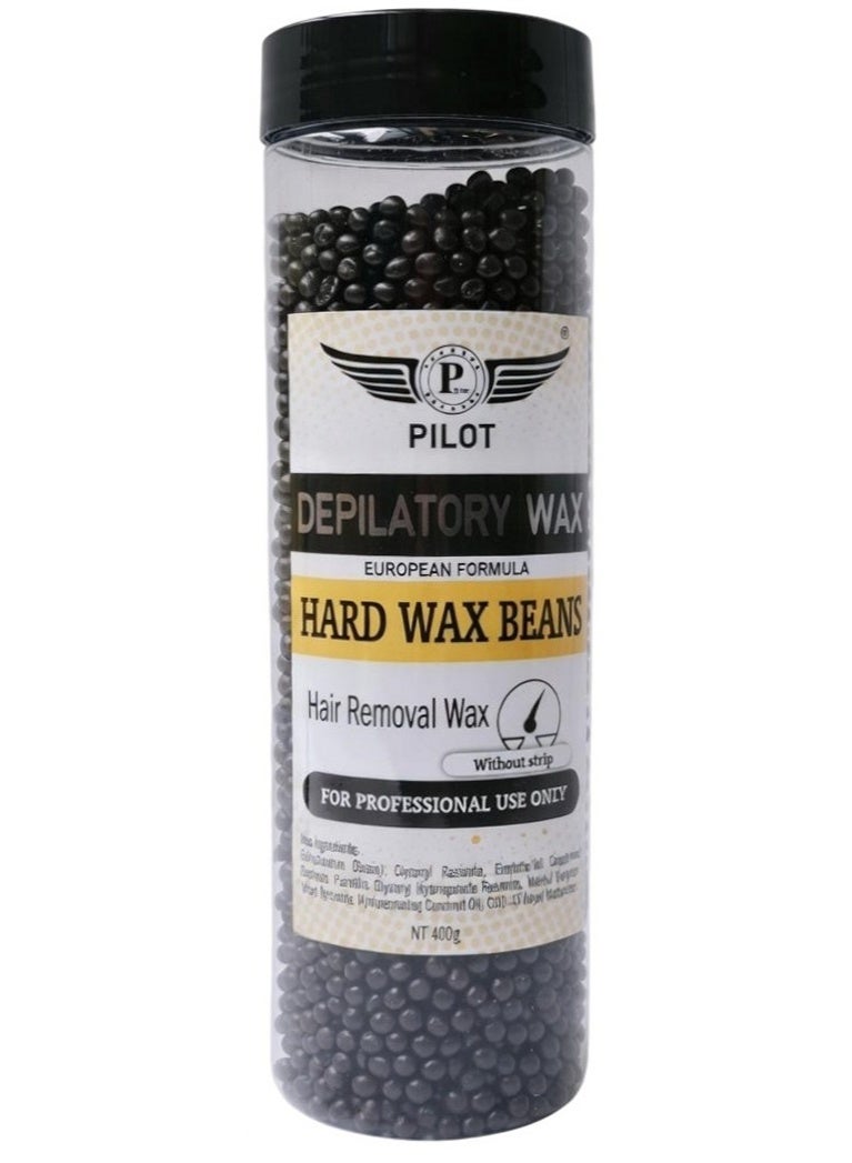 PILOT Hard Wax Beans Black Stripless Hair Removal For Sensitive & Coarse Hair 400G