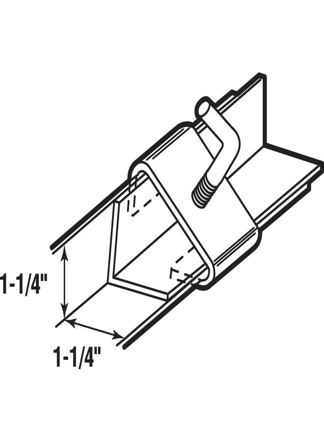 Prime-Line U 9006 Steel Bed Frame Rail Clamp, 1-1/4 In., 2 Pack - Image 2