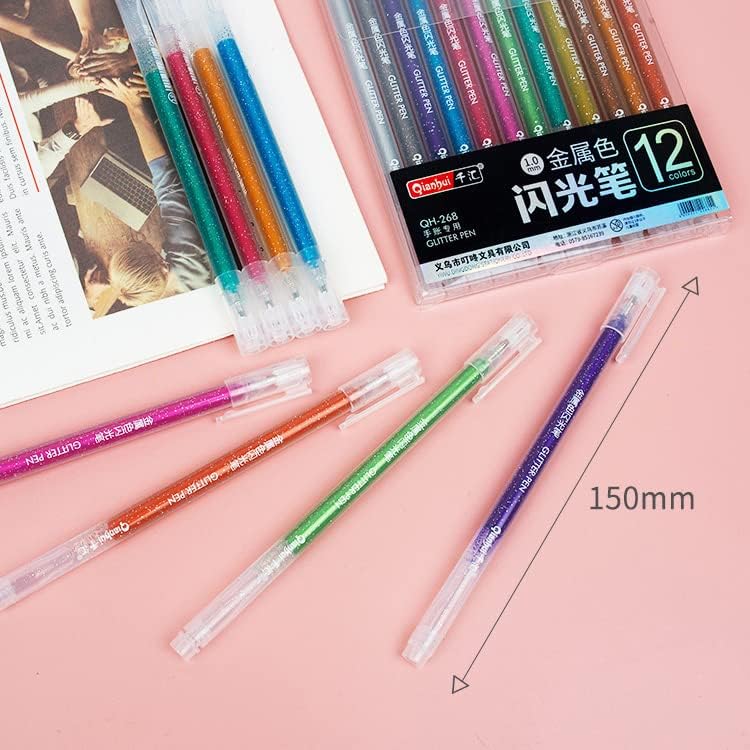 Weigav 12 Liquid Metal Pen for Wedding Birthday Guest Book, Black Page of Album, White Scrapbook Album - Image 4