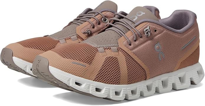 On Women's Cloud 5 Sneakers, Rosebrown/Fog, 9.5 Medium US - Image 2