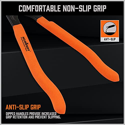 HORUSDY 12" Adjustable Oil Filter Pliers, Adjustable Oil Filter Wrench Removal Tool (Orange) - Image 3