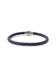 Riblor Vittorio Leather Bracelet Navy Blue  - Image 2