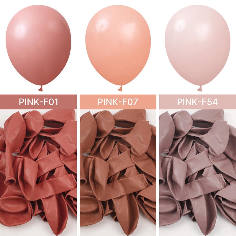 PartyWoo Dusty Pink Balloons 152pcs Different Sizes of 18 12 10 5 Inch Boho Blush Lilac Pink Latex Balloons for Birthday Baby Shower Graduation Anniversary Bachelorette Party Decorations Pink-F54 - Image 5