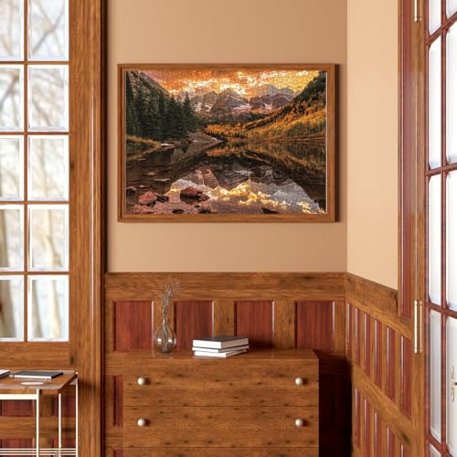 BBOLDIN Nature Puzzle for Adult 1000 Piece, Mountain Lake Landscape Puzzle Scenery, Maroon Lake Jigsaw Puzzles Scenic - Image 4