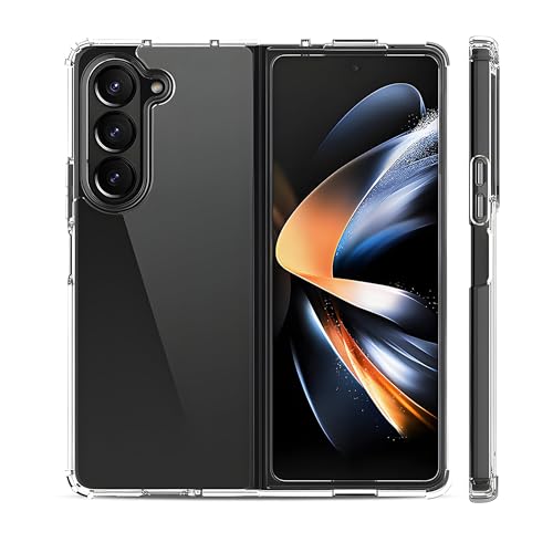 DailyObjects Clear Case for Samsung Galaxy Z Fold 5 | Polycarbonate TPU Slim Back Cover | Anti Shock, Scratch Resistant | Sturdy Design | Full Body Protection | Wireless Charging - Image 1