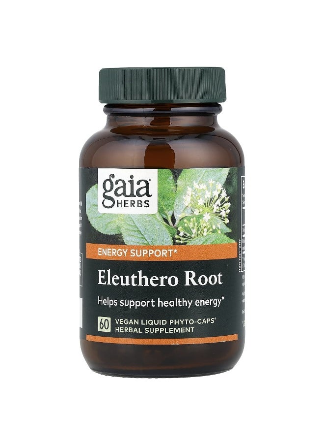 Gaia Herbs - Gaia Herbs, Eleuthero Root, 277 mg, 60 Vegan Liquid Phyto-Caps® - Image 1