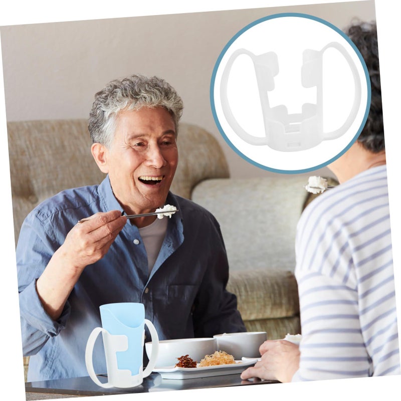 Nonbreakable Drinking Cup Holder With Handle For Elderly Disabled Bowl - Image 5