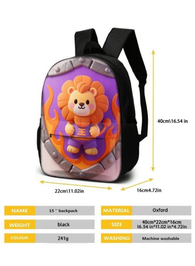 Bright Li Fire Fashion is unlimited! Cartoon bag three-piece set, suitable for a variety of scenes for students and teenagers (available for students, children, friends on outings, mountain climbing, schooling, etc.) - 6 - Image 5