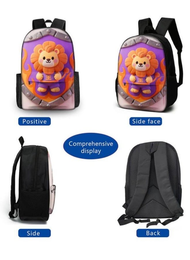 Bright Li Fire Fashion is unlimited! Cartoon bag three-piece set, suitable for a variety of scenes for students and teenagers (available for students, children, friends on outings, mountain climbing, schooling, etc.) - 6 - Image 3