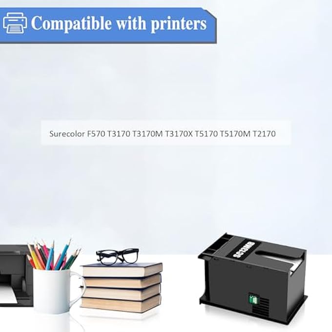 S2100 C13S210057 INK MAINTENANCE BOX COMPATIBLE WITH EPSON SURECOLOR SC-F500 SC-F530 SC-F531 SC-F560 SC-F570 SC-F571 T2170 T3130 T3130N T3160 T3170 T3180 TX T3180D(1-PACK) - Image 2