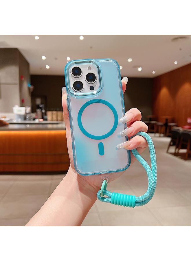 زبون جراب هاتف ماج سيف برايت شادو متغير اللون مع حزام معصم لهاتف آيفون 12 برو - Image 1