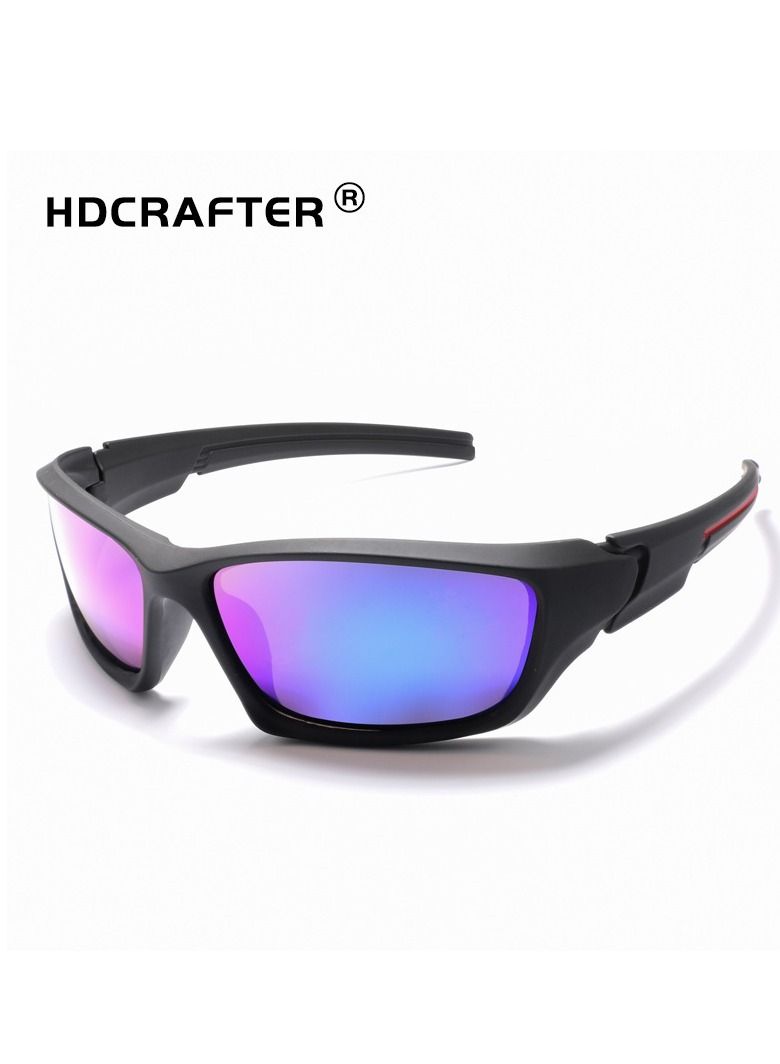 HDCRAFTER Men's Wind and Eye Protection Sports Polarized Sunglasses - Image 3