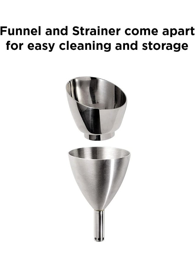 rabbit - Rabbit W6118 Wine Aerator and Pourer, Stainless Steel - Image 1