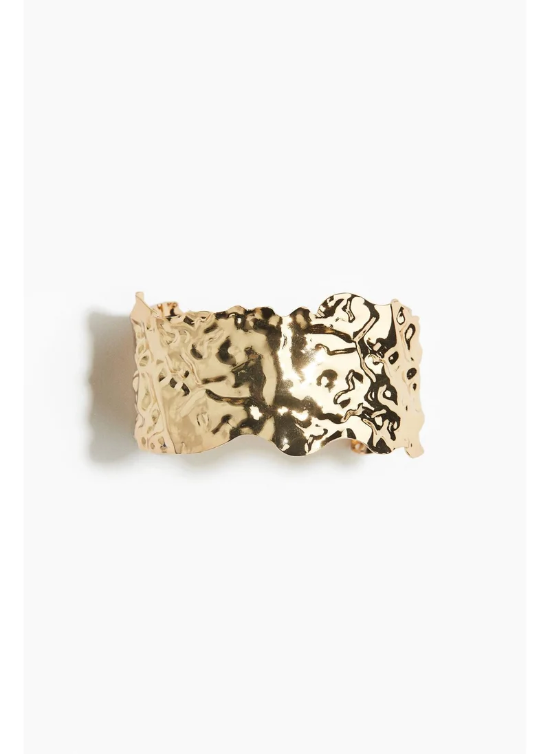 اتش اند ام Wide cuff bracelet