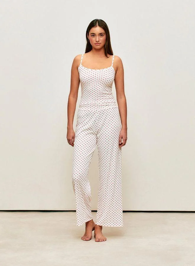 UNDIZ Jersey top with heart patterns