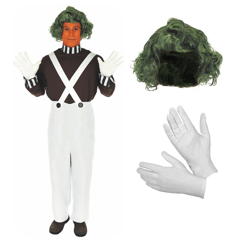 fun shack Mens Chocolate Factory Worker Costume Funny Halloween Costumes Men Available in Sizes Small Medium Large XL, Mens Chocolate Factory Worker, M - Image 1