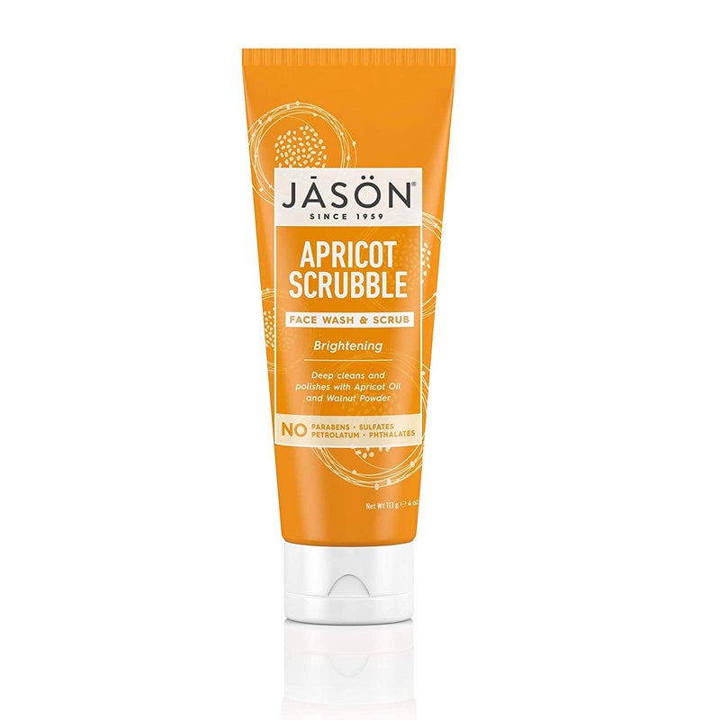 Jason Natural Jason Natural Brightening Apricot Scrubble Wash and Scrub 118ml  - Image 1