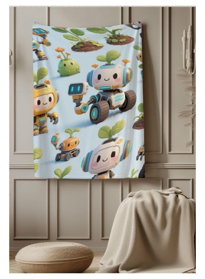 عام بطانية رقيقة من الفانيلا (دافئة ومريحة، ومناسبة للنوم واستخدام الألعاب وإزالة الغبار ومقاومة للرمل) 150 سم * 200 سم - 1063 - Image 1