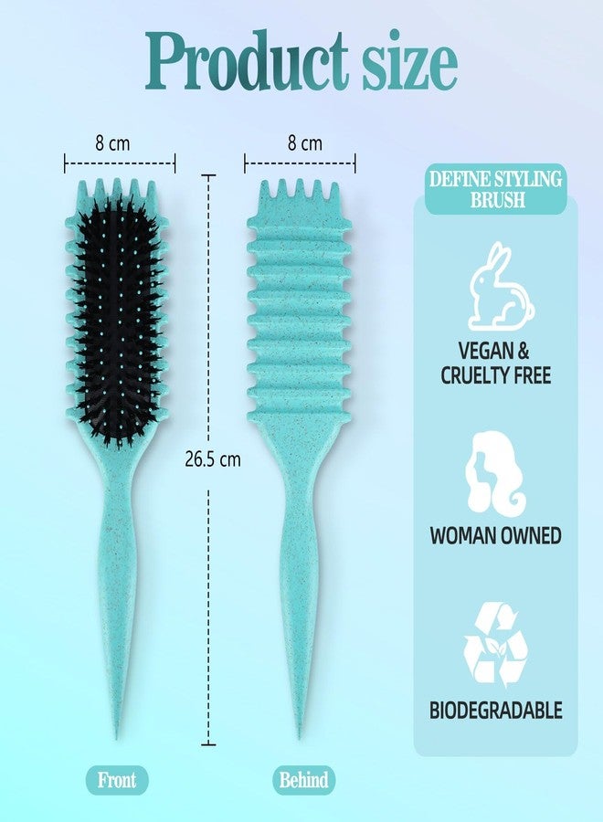 MklusiveTech Curling Brush Curly Hair Brush Reduces Pulling and Curl Separation Curl Defining Brush Candy Brush Taking Care Of curly Hair Brush - Image 3