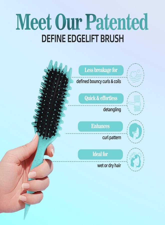 MklusiveTech Curling Brush Curly Hair Brush Reduces Pulling and Curl Separation Curl Defining Brush Candy Brush Taking Care Of curly Hair Brush - Image 4