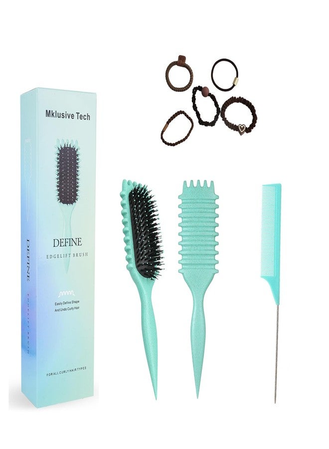 MklusiveTech Curling Brush Curly Hair Brush Reduces Pulling and Curl Separation Curl Defining Brush Candy Brush Taking Care Of curly Hair Brush - Image 1