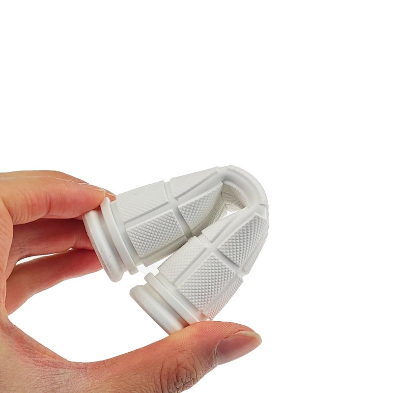 Zelerdo 2 Pairs Bike Handlebar Grips For Bikes (White) - Image 3