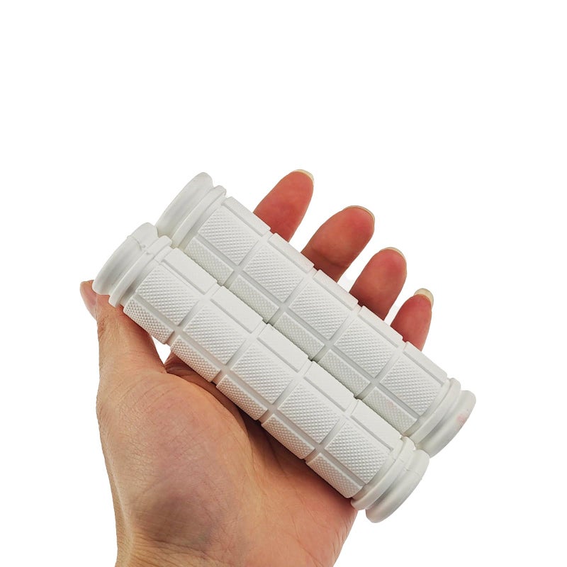 Zelerdo 2 Pairs Bike Handlebar Grips For Bikes (White) - Image 4