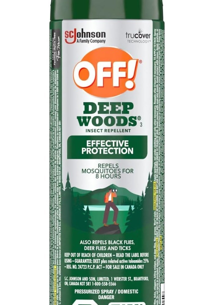 OFF! Deep Woods Insect and Mosquito Repellent Bug Spray, 255 g - Image 1