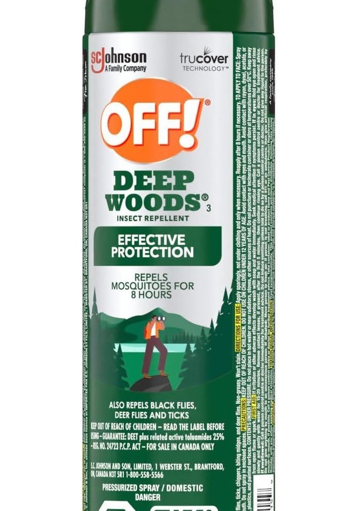 OFF! Deep Woods Insect and Mosquito Repellent Bug Spray, 255 g - Image 2