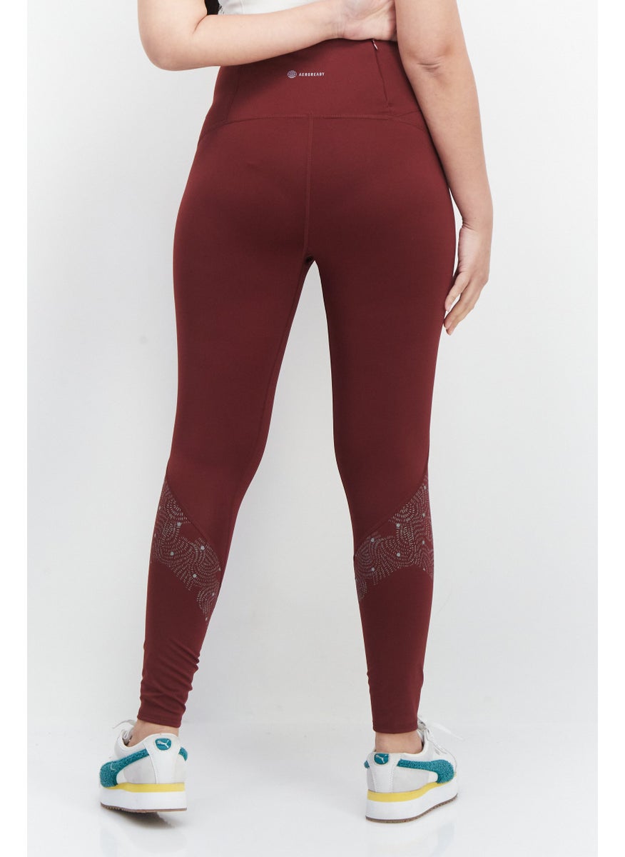 Women Tight Fit Printed Running Leggings, Maroon - pzsku/Z184A371E0CEA44266F00Z/45/_/1724351114/b9e34a99-edc1-4175-b1aa-16b992ff24a2