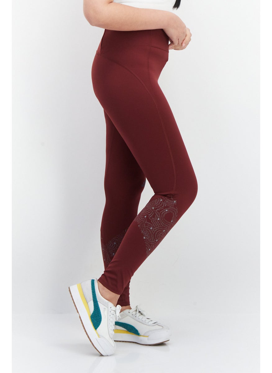 Women Tight Fit Printed Running Leggings, Maroon - pzsku/Z184A371E0CEA44266F00Z/45/_/1724351341/77e6856b-15e8-4a96-b42c-8962c67a3922