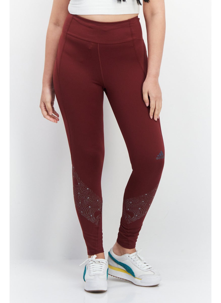 Women Tight Fit Printed Running Leggings, Maroon - pzsku/Z184A371E0CEA44266F00Z/45/_/1724351358/1082fbbd-72ad-4e84-9872-8b08771f30bc