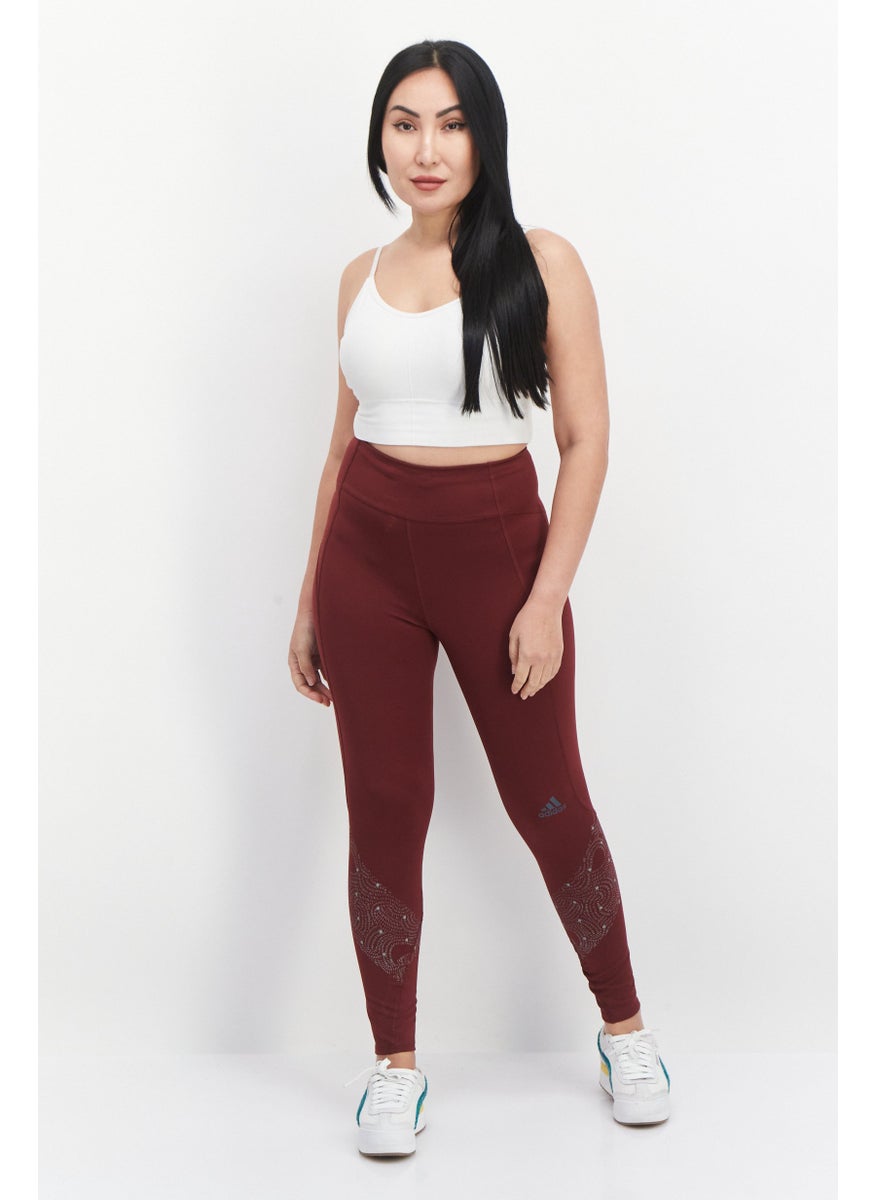 Women Tight Fit Printed Running Leggings, Maroon - pzsku/Z184A371E0CEA44266F00Z/45/_/1724351401/a9de52fe-fbcb-4fe3-919b-c37162554583