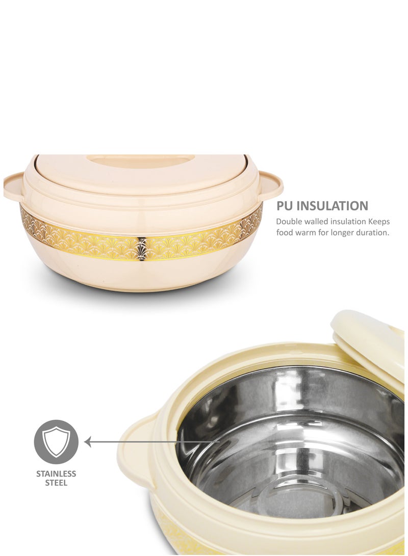 Asian Dream Stainless Steel Insulated Casserole Beige 8000ML  - Image 4