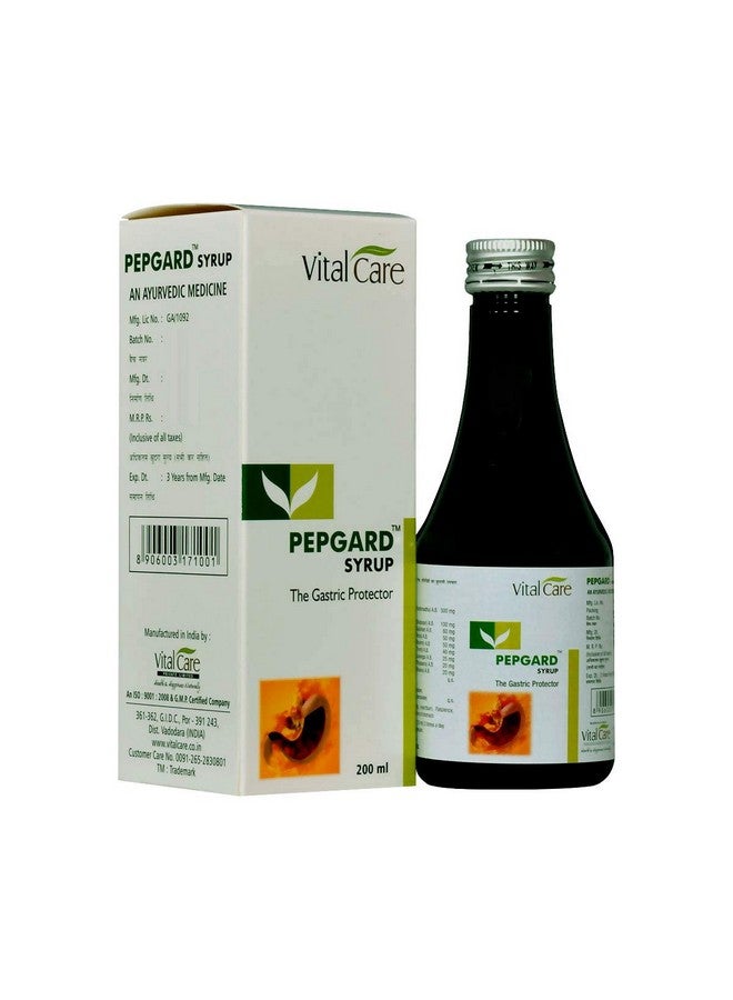 Vital care Pepgard Syrup - An Ayurvedic medicine for Acidity (200ml) - Image 1