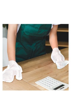 Y&D Microfiber Dusting Cloths Gloves Dust Wipes Feather Dusters Grabs And Locks In Dust Pet Hair Cleaning Possible Dual-Sided Disposable Dusting Gloves (40 Pieces)  - Image 3