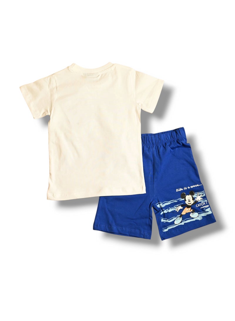 ميكي آند فريندز ميكي وأصدقاؤه - طقم تيشيرت وشورت للأولاد - Image 4
