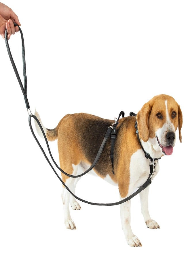 LufeLux No Pull Dog Harness with Two Points Control Leash Set, Neck Buckle, Aluminum D-Rings, 6 Points Adjustment, Easy Walking and Training, Leash with 2 Clips(Harness-Leash Set, M) - Image 1
