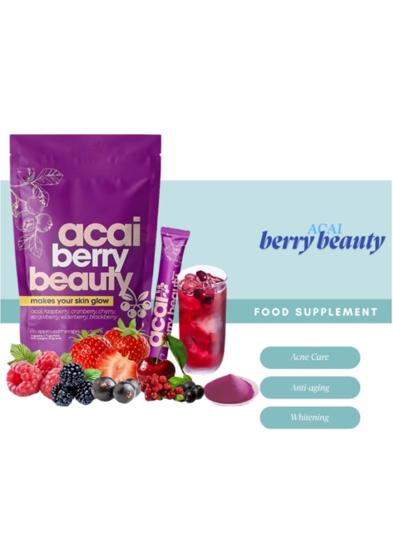 Weekit7 Acai berry powder Beauty juice Healthy organique Vitamins Fiber skin glow No Addictive - Image 3