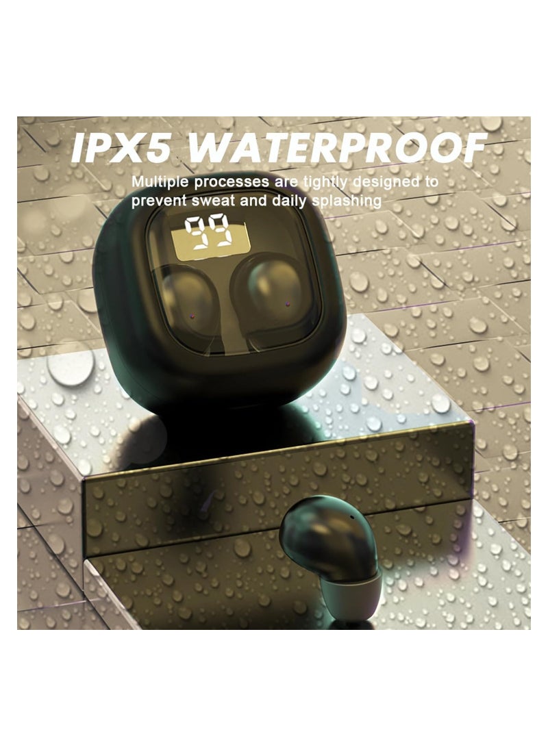 Ultra-Compact Invisible Wireless Bluetooth Earbuds, Discreet Low-Profile Mini Headphones for Work and Sleep, IPX5 Waterproof, Perfect for Small Ear Canals. - Image 5