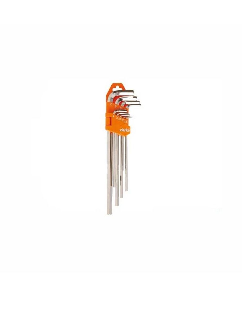 Clarke Allen Key 10 pcs Set Short, 1.5mm – 12mm  - Image 3