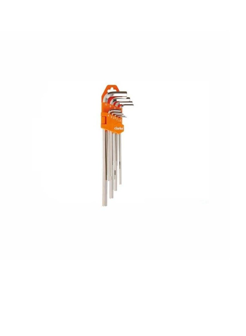 Clarke Allen Key 10 pcs Set Short, 1.5mm – 12mm  - Image 2