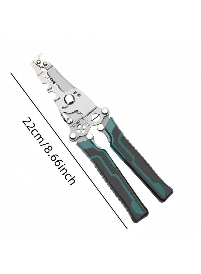 18 In 1 Multi Tool Foldable Wire Stripper Durable Chrome Vanadium Steel Compact For DIY Home Construction - Image 1