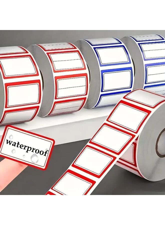 Single Line Red Self Adhesive Labels 500pcs Roll For Notebooks Price Stickers - Image 2